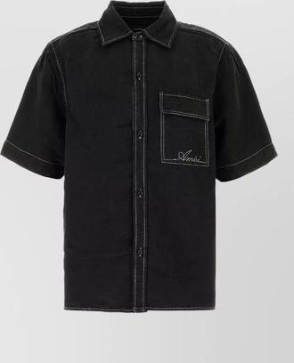 Amiri linen blend shirt