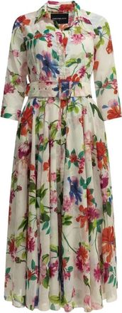Samantha Sung Aster Jurk - Dames - Shirt Kleedjes - Veelkleurig - L - Katoen - Kleedjes