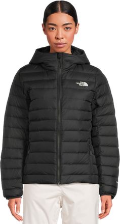 The North Face Womens Classic Down Hooded Jacket, Tnf Black, XL