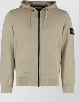 Stone Island zip up hoodie side pockets
