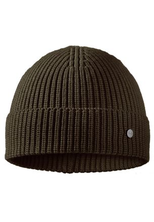 Pearlwood Strickm&uuml;tze PEARLWOOD KNUT, Herren, gr&uuml;n (olive), Grobstrick, Materialmix, unifarben, M&uuml;tzen Strickm&uuml;tze, Grobstrick, kurze Passform, Temperaturreguli