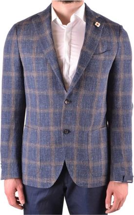 Lardini Stijlvolle Blazer - Heren - Blazers - Veelkleurig - XL - Wol - Jassen