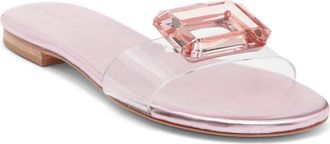 Cecelia New York Phillis Transparent Slide Sandal in Pink at Nordstrom, Size 8.5