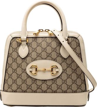 Gucci Pre-owned Gucci Small GG Supreme Horsebit 1955 Satchel Ladies B8MKQ3I1FKKW9BAN