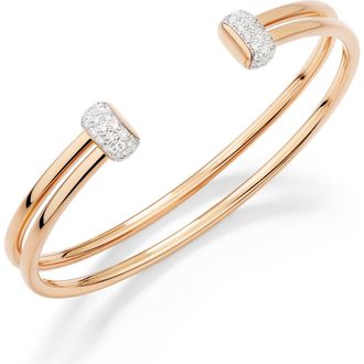POMELLATO Together Diamond Cuff Bracelet in Rose Gold at Nordstrom