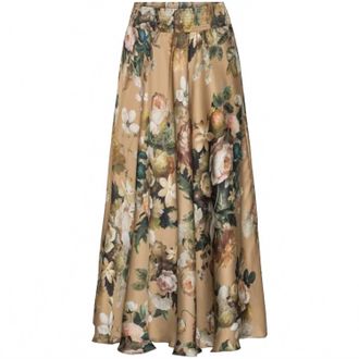 Karmamia Womens Savannah Skirt In Tan Blossom