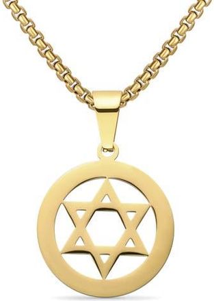 Edforce Star of David Pendant Necklace in Gold at Nordstrom Rack