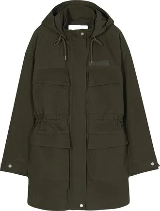 Closed Drawstring-waist Cotton Parka