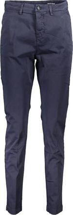 North Sails Blauwe Katoenen Broek met Logo voor Dames - Dames - Chinos - Blauw - XL - Katoen - Broeken