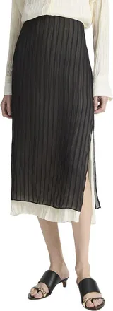 Vince Layered Stripe Pencil Skirt