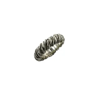 Herm&egrave;s Silver Silver 925 Band Ring (Pre-Owned)