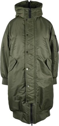 Canadian Dames, Mantels, Groen, Maat: S Leer