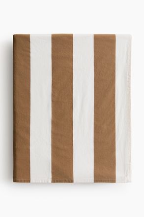 H&M Gestreifte Baumwolltischdecke - Beige