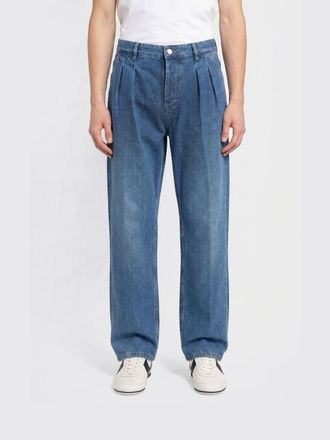 Marine Serre Wide Leg Cotton Denim Jeans