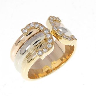 Cartier Pink Gold White Gold Yellow Gold Yellow Gold (18K) Pink Gold (18K) White Gold (18K) Band Ring (Pre-Owned)