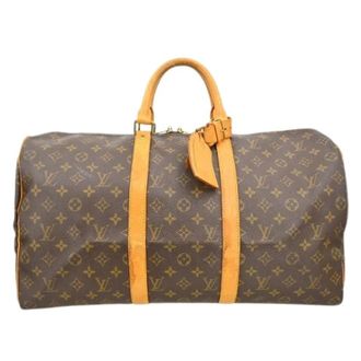 Louis Vuitton Pre-owned Weekend Bags, unisex, Brown, Size: ONE SIZE Pre-owned Keepall 50