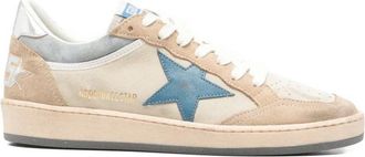Golden Goose Ballstar Suede Upper Toe And Spur Nappa Star Laminated