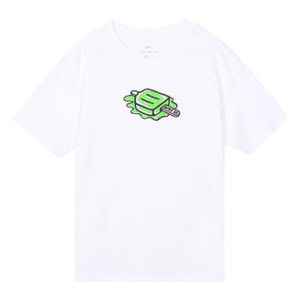 Nike SB Casual Sports Round Neck Skateboard Short Sleeve White DD1317-100