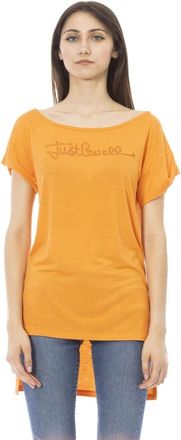 Just Cavalli Strandkleding T-shirt Lange Mouw Ronde Hals - Dames - T-shirts - Oranje - S - Tops