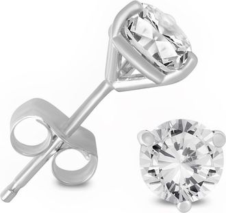 Diana M. Jewels 14kt white gold diamond martini stud earrings containing 0.50 cts tw