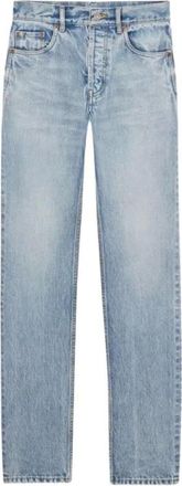 Saint Laurent Straight Jeans, female, Blue, Size: W25 Relax Straight Jean