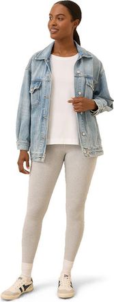 Pact Luxe Stretch Jersey Swing Long Sleeve Tee in White at Nordstrom, Size Medium