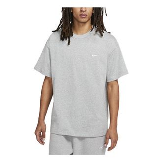 Nike Mens Nike Lab Solo Swoosh Basic Sports Short Sleeve Dark Gray T-Shirt DA0321-063