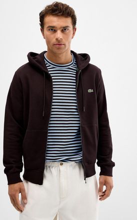Lacoste Mens Croc logo zipped hoodie
