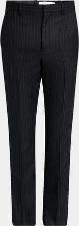 Givenchy Mens Classic-Fit Pinstripe Formal Trousers