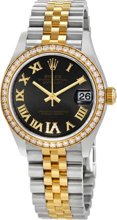 Rolex Datejust 31 Grey Dial Ladies Steel and 18kt Yellow Gold Jubilee Watch 278383GYRDJ