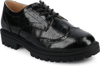 Journee Collection Women & apos;s Claudiya Medium and Wide Width Oxford