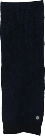 Stone Island Logo-patch Ribbed-knit Scarf