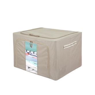 KASANOVA Scatola armadio 50x40x33 cm doppia cerniera tortora