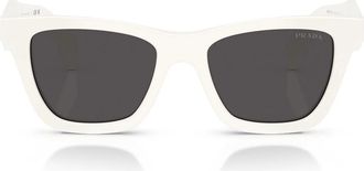 Prada Sunglasses Prc07 S 17 K08 Z Talc White/Dark Gray Women