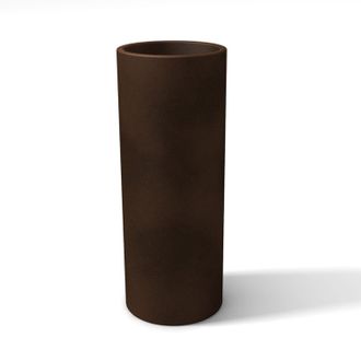 KLORIS Maceta Florero Redondo Bronce Alto Para Flores Plantas Moderno De Resina Mod. Barocco
