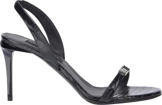 Philipp Plein High Heels Sandalen Hexagon 9 - Dames - Sandalen met hakken - Zwart - 40 EU - Leer - Schoenen