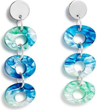 Toolally Hepworth Drop Earrings - Blue & Green Lava at Nordstrom