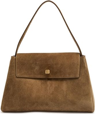 Khaite Audrey Suede top Handle bag - Beige - One Size