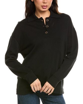 Vince Rib Trim Polo Shirt