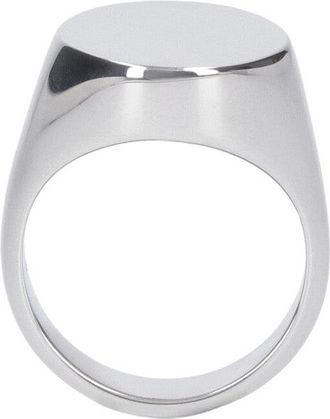 Maison Margiela Silver Oval Silver Ring