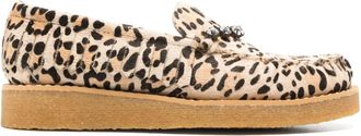 Forte_Forte Mocassini animalier con strass - Marrone