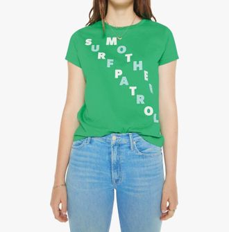 Mother Boxie Goodie Goodie T-Shirt In Green