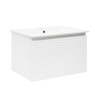 Puma Naturel Mueble De Ba&ntilde;o Con Lavabo Naturel Savona 78x43x44,8 Cm, Blanco Brillante (savona80bi)