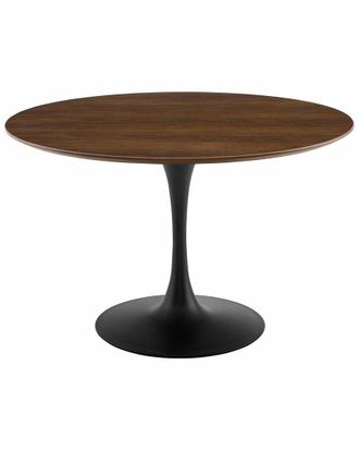 ModWay Lippa 47In Round Walnut Dining Table