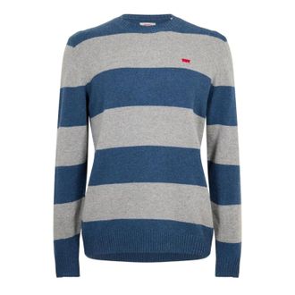 Levi's Heren Batwing Logo Crew Hals Trui (Sargasso Zee)