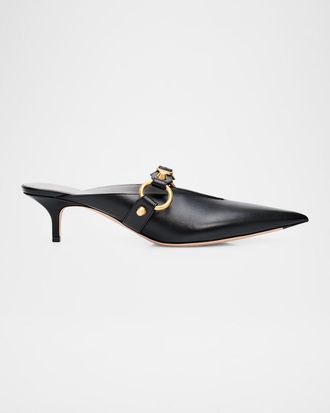 Balenciaga 45mm City Leather Mules