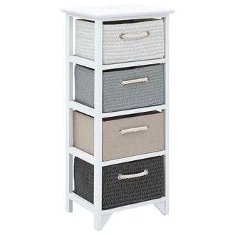 vidaXL Mueble De Almacenaje Con 4 Cajones Madera Vidaxl