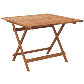 vidaXL Mesa De Jard&iacute;n Plegable Madera Maciza De Acacia 90x90x75 Cm Vidaxl