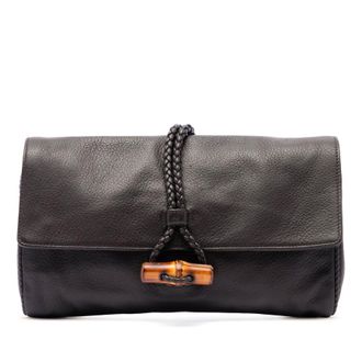 Gucci Pre-owned Gucci Calfskin Bamboo Hip Clutch Ladies VFC4EQNIN7Y4OUR7