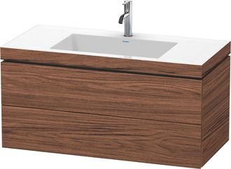 Duravit Duravit - Mueble De Ba&ntilde;o L-cube Wt Vero Air 500x1000x480mm 1 Orificio Para Grifer&iacute;a Nogal Oscuro